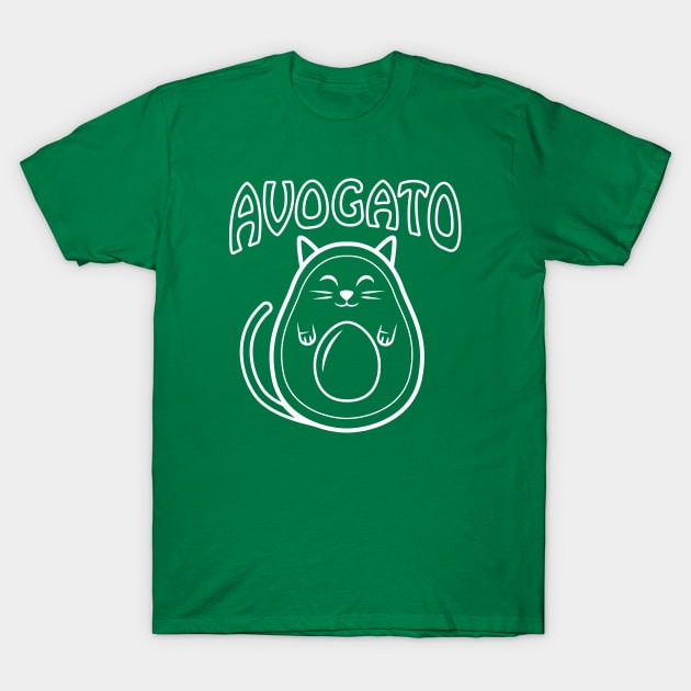 Cute Avogato (white version) T-Shirt by Elvdant